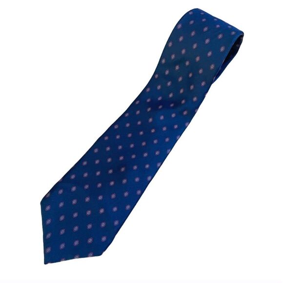 YSL Saint Laurent Silk Dotted Tie - Picture 1 of 6
